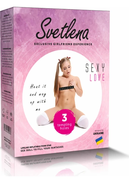 Svetlena Doll 3 İşlevli Şişme Bebek Kadın Bayan Manken