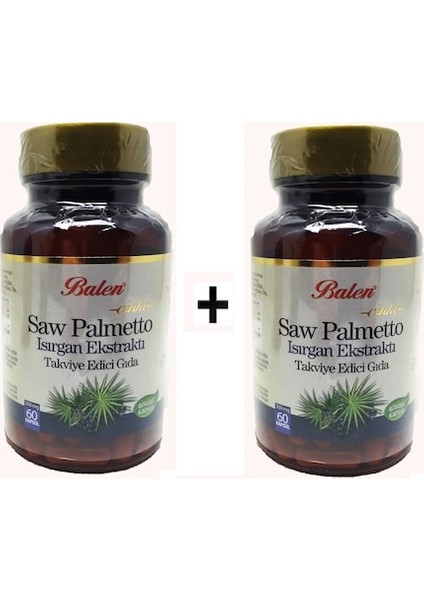 Saw Palmetto Isırgan 60 Kapsül 2 Adet