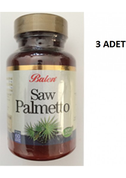 Saw Palmetto Isırgan 60 Kapsül 3 Adet