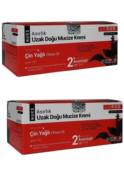 Uzak Doğu Mucize Kremi Çin Yağlı 2 Li Set x    2 Adet