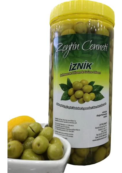 Zeytin Cenneti Hakiki Köy Kırma Yeşil Zeytin 1 kg