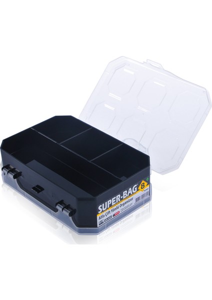 8 Bölmeli Alfa Çift Taraflı Organizer - ASR5019