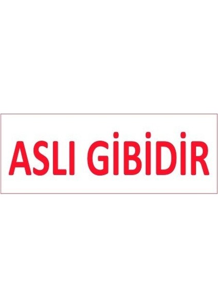 911 Aslı Gibidir Otomatik Kaşe