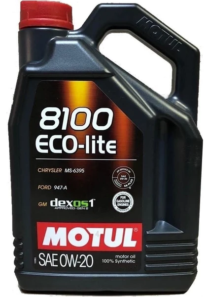 8100 Eco Lite 0W-20 5 Litre Motor Yağı (Üretim Yılı: 2024)