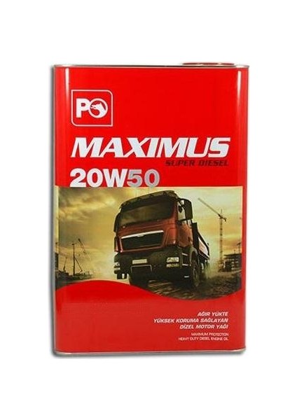 Maximus 20W-50 18 Litre Motor Yağı ( Üretim Yılı :2023 )