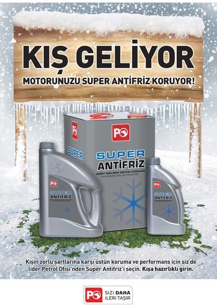 Petrol Ofisi Süper Antifiriz 1 Litre Yeşil