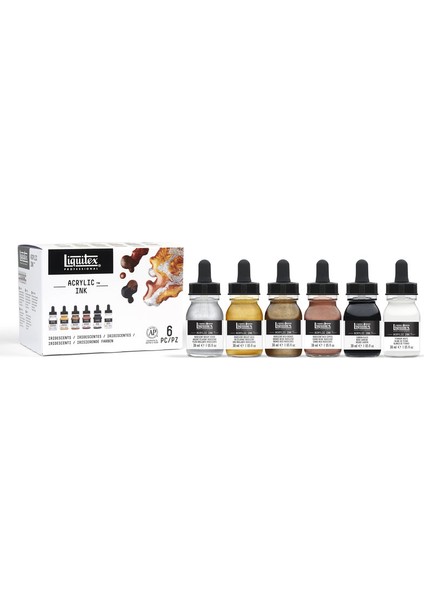 Ink Metalik Renkler Set 6 x 30ml