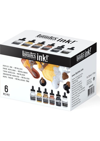 Ink Metalik Renkler Set 6 x 30ml modelleri