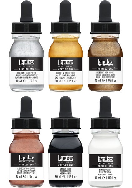 Ink Metalik Renkler Set 6 x 30ml fırsatları