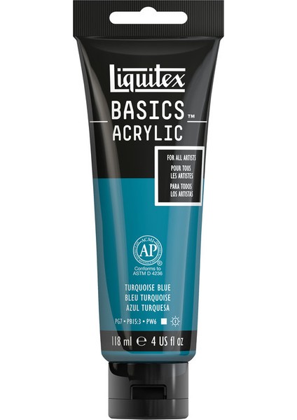 Basics Akrilik 118ml - Turquoise Blue