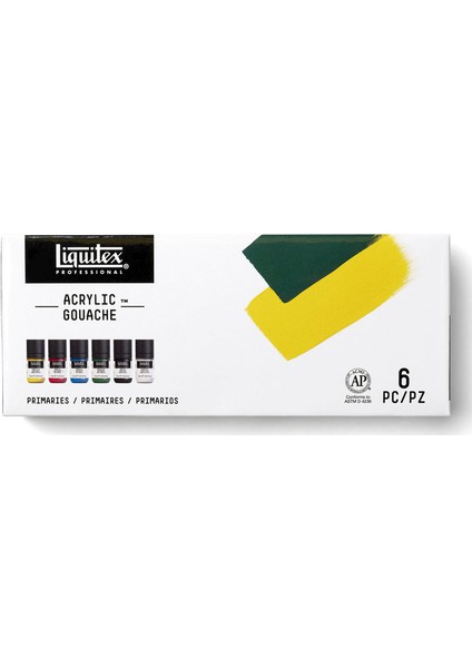 Akrilik Guaj Set 6x22ml - Ana Renkler fırsatları