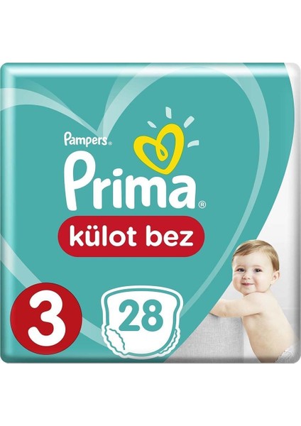 Külot Bebek Bezi 3 Beden 28 Adet Midi Tekli Paket
