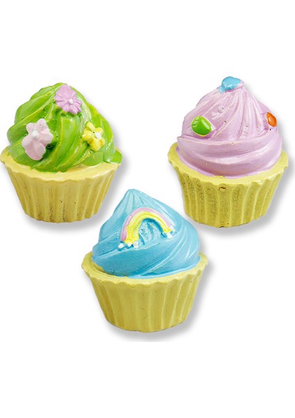 Rengarenk Cupcake Biblo 6 Adet
