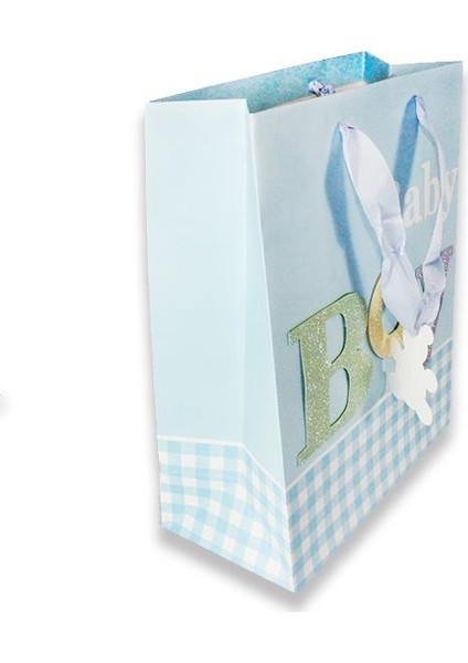 1 Adet 26 x 32 cm Karton Çanta Baby Boy