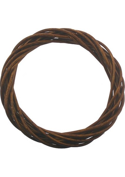 25 cm Kapı Süsü Çelengi Doğal Ahşap
