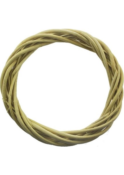 25 cm Kapı Süsü Çelengi Doğal Ahşap