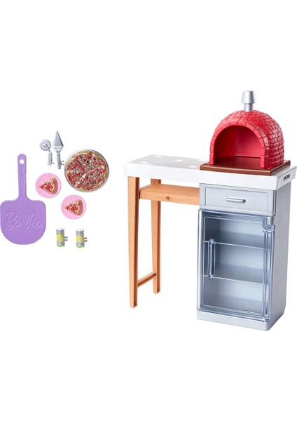 Barbie'nin Ev Dışı Dekorasyon Aksesuarları FXG37-FXG39