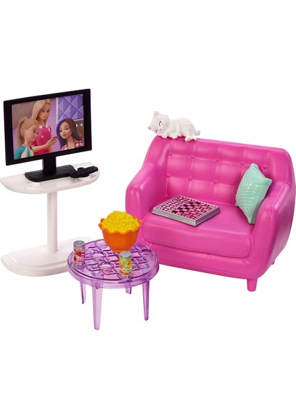 Barbie'nin Ev İçi Dekorasyon Aksesuarları FXG33-FXG36