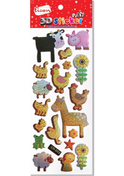 Sticker Puffy 177575 (Kabartmalı 3D-4)