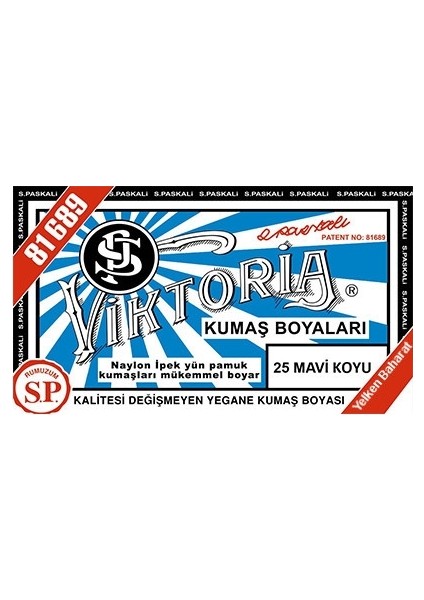 Kumaş Boyası Mavi Koyu 2Pk+Fiske Sabitleme 1Pk fiyatları
