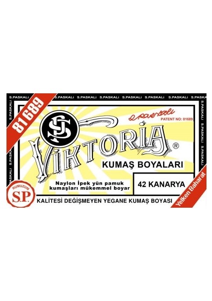 Kumaş Boyası Kanarya 2Pk+Fiske Sabitleme 1Pk fiyatları