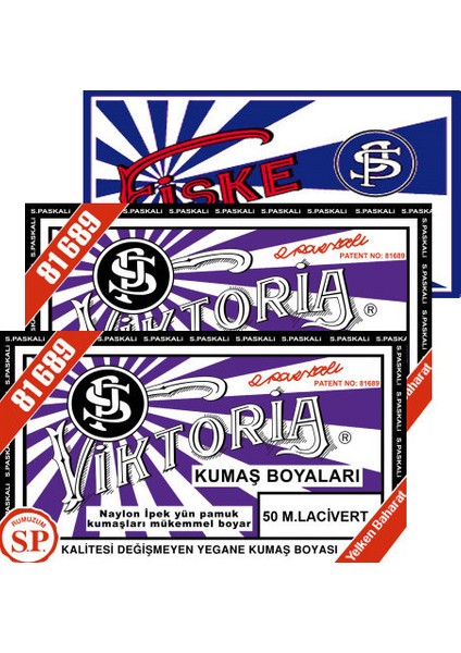 Kumaş Boyası M.Lacivert 2Pk+Fiske Sabitleme 1Pk