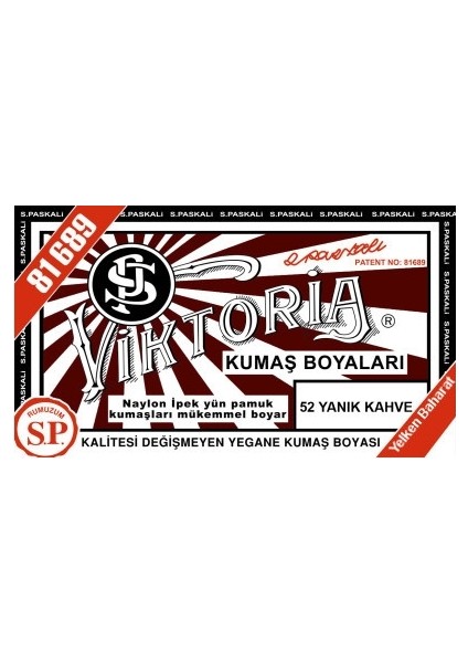 Kumaş Boyası Yanık Kahve 2Pk+Fiske Sabitleme 1Pk fiyatları