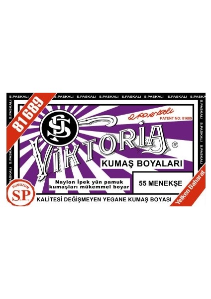 Kumaş Boyası Menekşe 2Pk+Fiske Sabitleme 1Pk fiyatları
