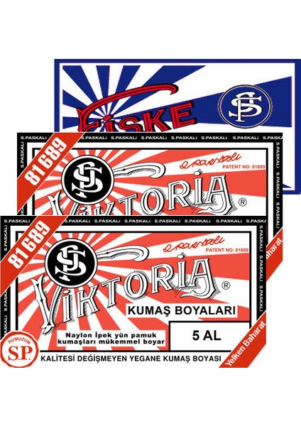 Kumaş Boyası Al 2Pk+Fiske Sabitleme 1Pk