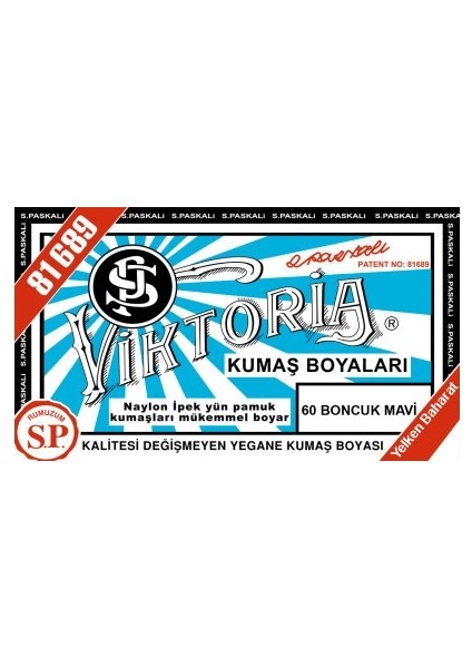 Kumaş Boyası Boncuk Mavi 2Pk+Fiske Sabitleme 1Pk fiyatları