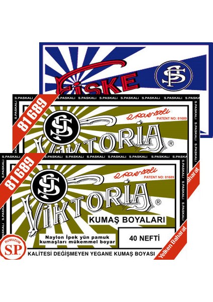 Kumaş Boyası Nefti 2Pk+Fiske Sabitleme 1Pk