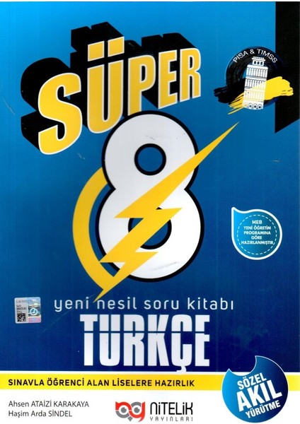 8. Sınıf Süper Türkçe Yeni Nesil Soru Kitabı - Ahsen Ataizi Karakaya - Haşim Arda Sindel