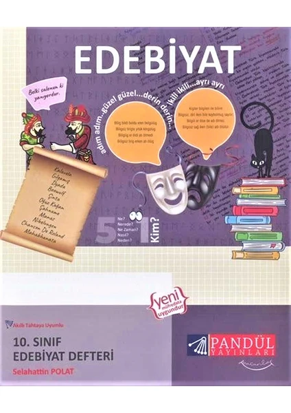 Pandül Yayınları 10.Sınıf Edebiyat Defteri