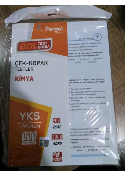 Pergel Tyt Kimya Çek Kopar Testleri