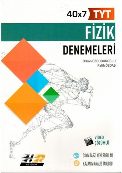 Hız ve Renk Yayınları TYT Fizik 40x7 Denemeleri