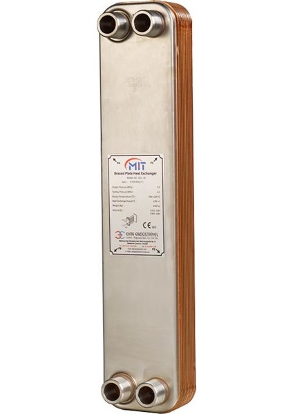 Mıt Mb-08 Lehimli Tip Plakalı Isı Eşanjör (20 Plakalı)