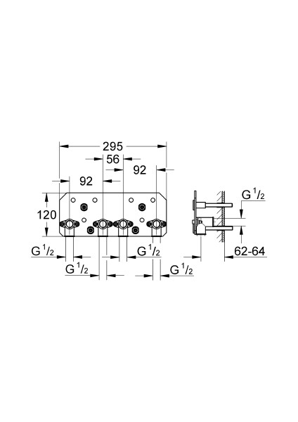 Rainshower® F-Series 15'' İç Montaj Gövdesi - 26042000
