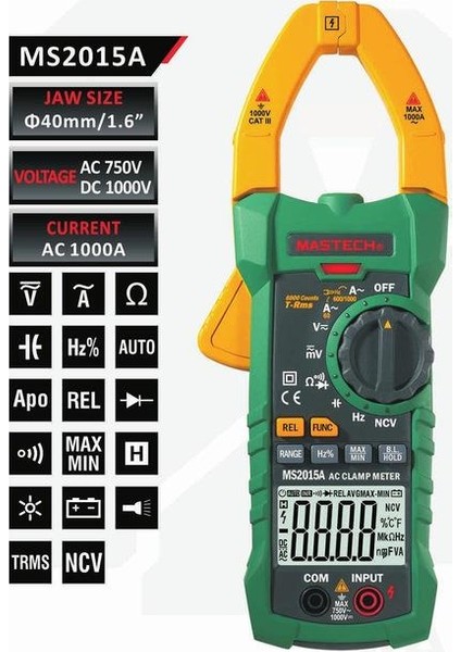 Ms 2015A Ac 1000A Pensampermetre