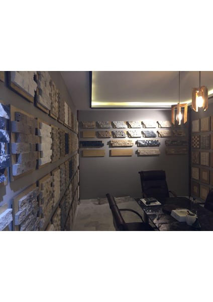 Kahverengi Doğal Taş Traverten Patlatma Duvar Kaplaması