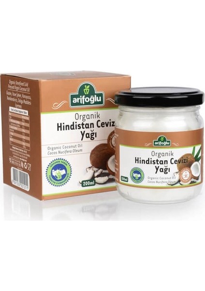 Organik Hindistan Cevizi Yağı 200 ml