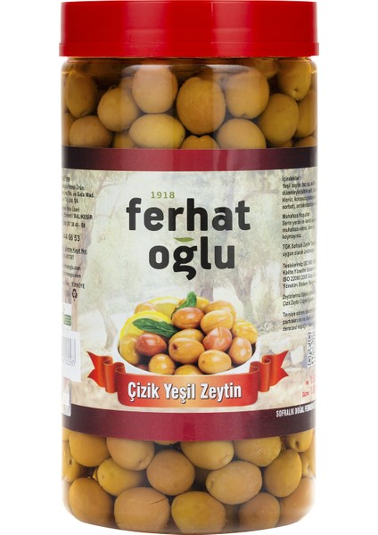 Yeşil Çizik Zeytin 1 kg