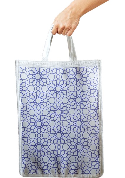 Pazar Alışveriş Çantası Desenli(40X30) 5' li