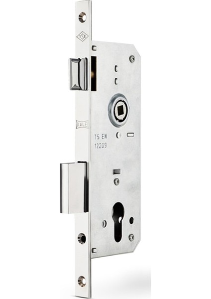 Kale 152Rp45 Standart Silindirli Daire Kilidi Rulmanlı Rozet Delikli - Oval Krom 18 Mm Aynalı