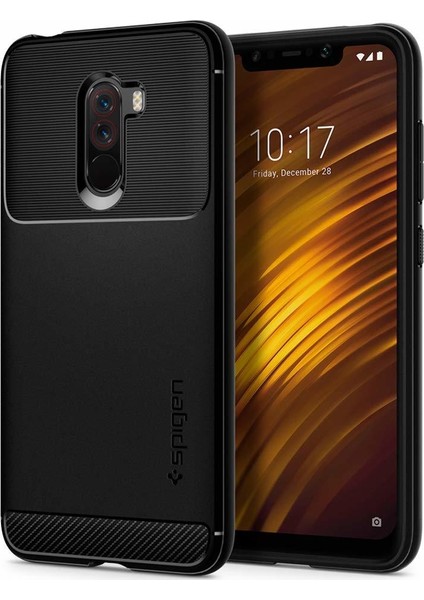 Xiaomi Pocophone F1 Kılıf Rugged Armor Matte Black - S23CS25224