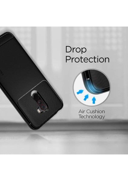 Xiaomi Pocophone F1 Kılıf Rugged Armor Matte Black - S23CS25224