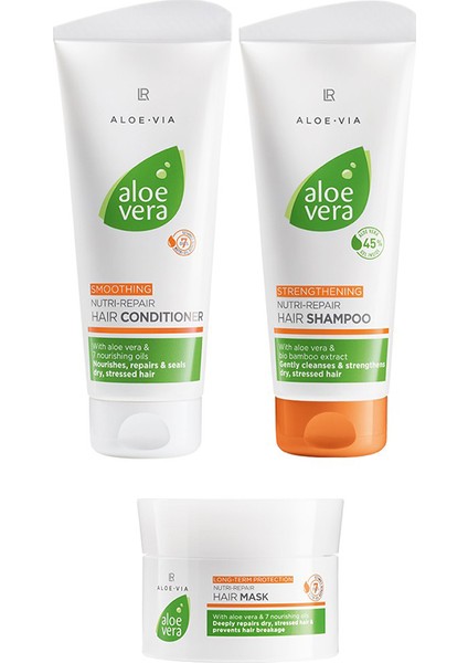 Aloe Via Aloe Vera Besleyici Onarıcı Saç Bakım Seti