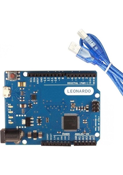 Arduino Leonardo Klon + USB Kablo
