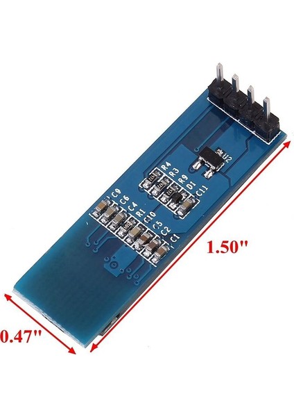 128x32 Oled Lcd Ekran 0.91 Inch SSD1306 Arduino Uyumlu