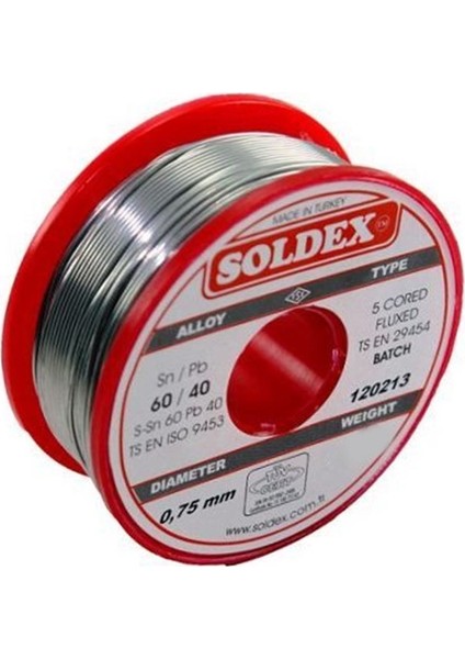 100g 0,75mm Lehim Teli %60 Kalay %40 Kurşun
