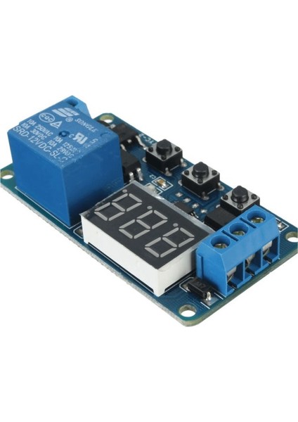 Zaman Ayarlı Göstergeli Tekli Röle Kartı - 12V -Off Relay Module